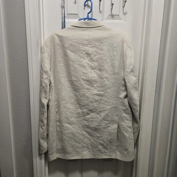 Mantoni Linen Cream Blazer Size 44